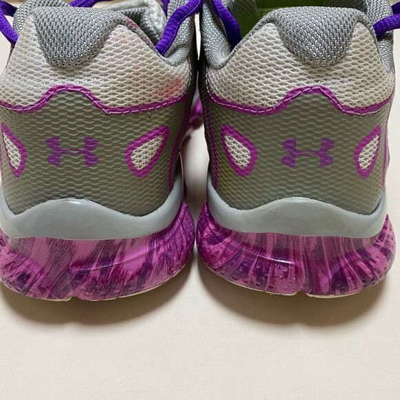 Under Armour 4D Micro Foam Purple/White Sneakers - Picture 3 of 9